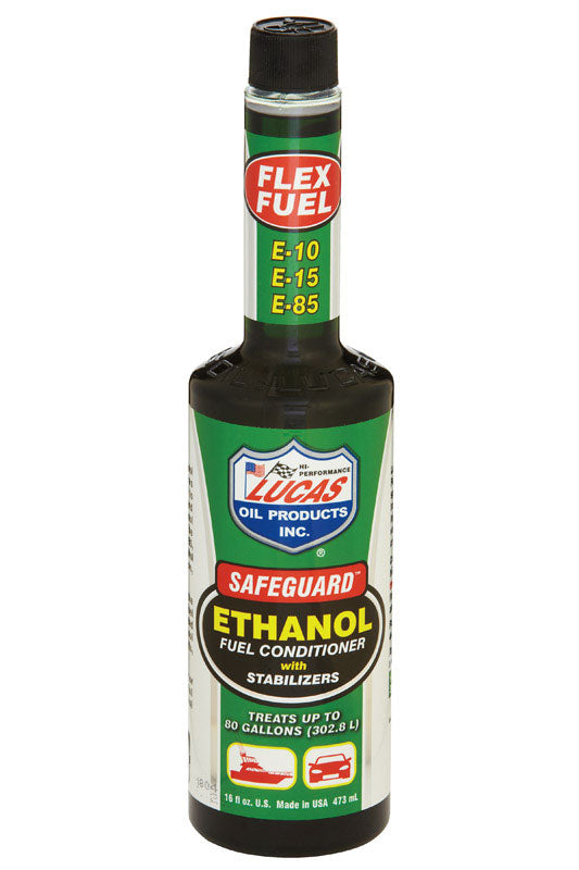 Ethanol fuel conditioner in a 16oz bottle by Emery Jensen for carb cleaning and gas additive purposes.
