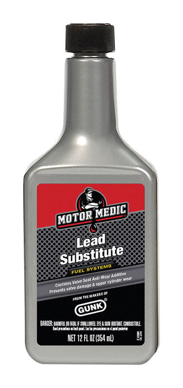 Emery Jensen Lead Substitute 12oz bottle for carb cleaners and gas additives, designed to reduce engine deposits and improve performance.