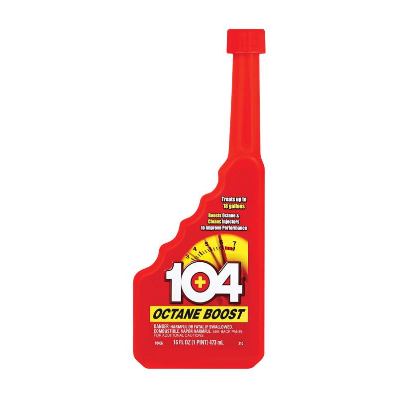 Emery Jensen 16oz Octane Booster bottle, carb cleaners and gas additive for improving vehicle fuel performance.