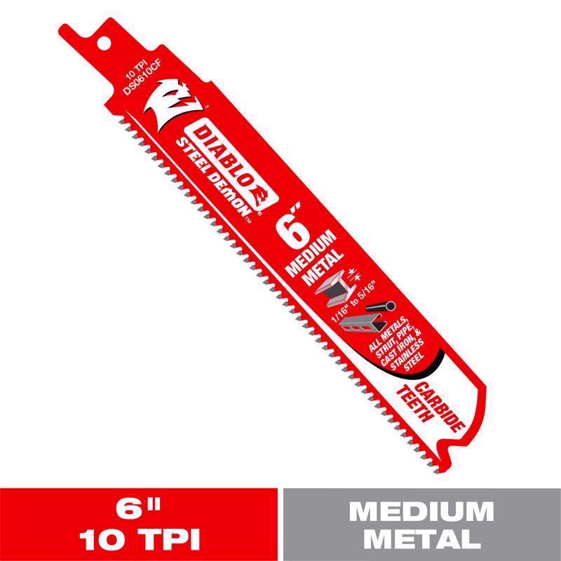 DIAB RECIP CARB 6" 10T - Pack of 5