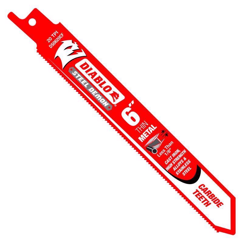 RECIP BLADE CARBDE 6"20T
