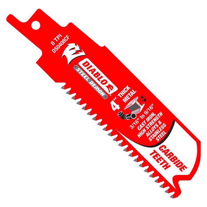 RECIP SAW BLD 4" 8TPI