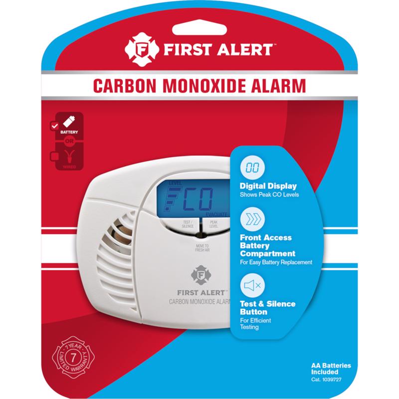 CARBON MONOXIDE DETECTOR - Pack of 3
