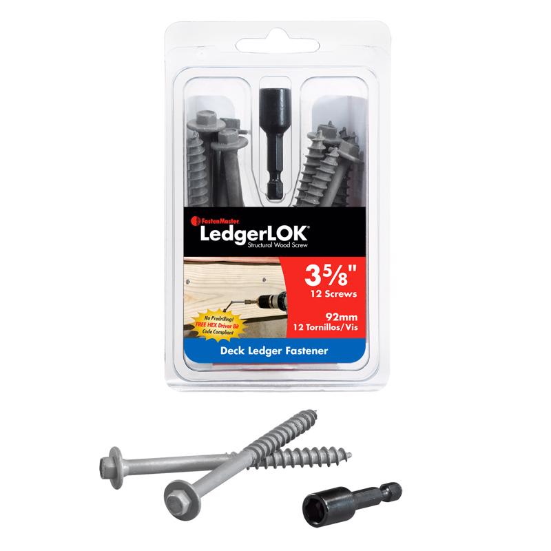 LEDGRLOK SCRW 3.625"12pc