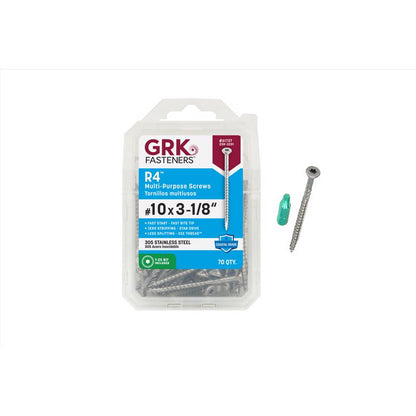 MP SCRWR4 10X3-1/8" 70PK