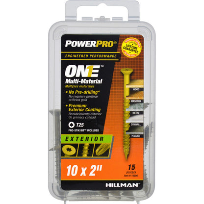 MULTI SCREW 10X2" EXT - Pack of 5