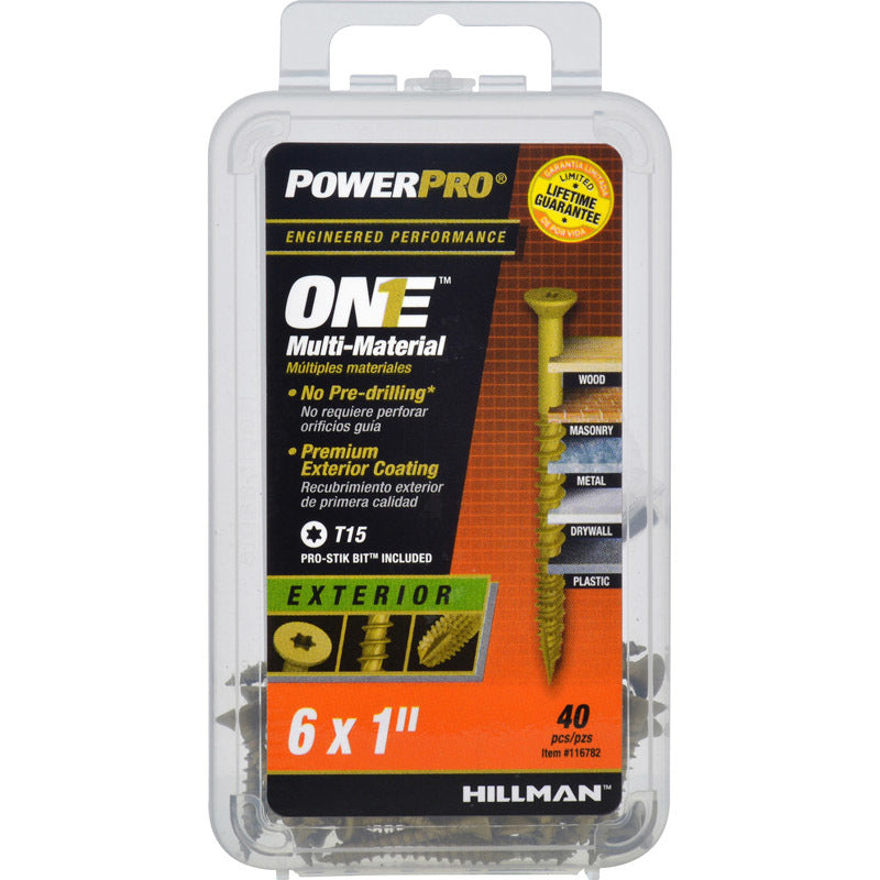 MULTI SCREW #6X1" 40PK - Pack of 5