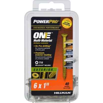 MULTI SCREW #6X1" 40PK - Pack of 5