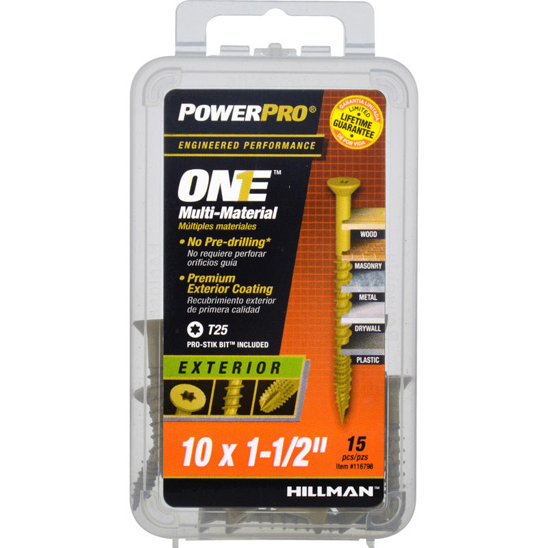 MULTISCREW #10X1.5" 15PK - Pack of 5