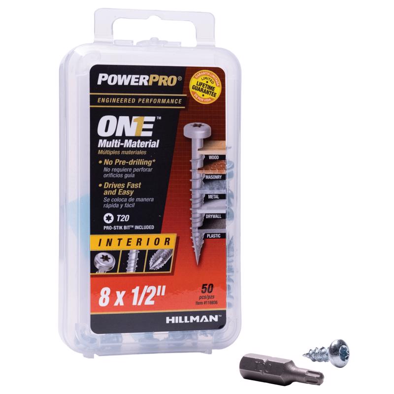 MULTISCREW 8X1/2" INT - Pack of 5