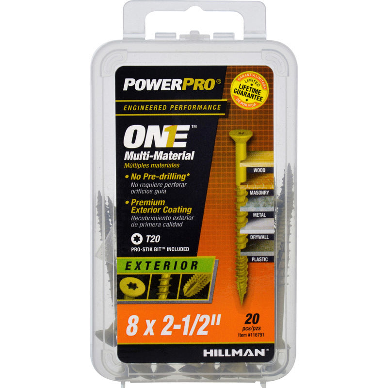 MULTISCREW #8X2.5" 20PK - Pack of 5