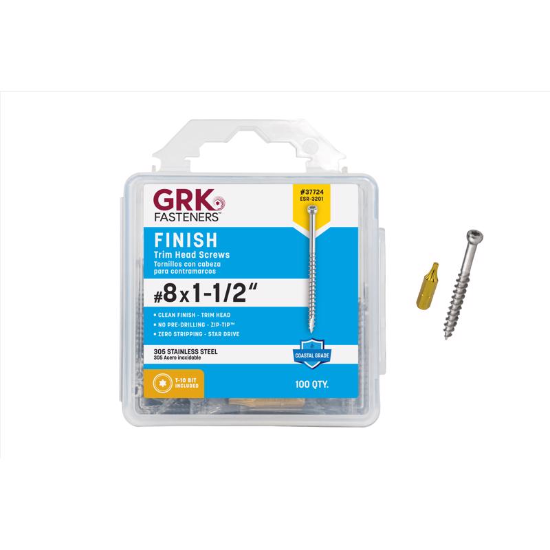 TRIM SCREWS #8 x 1-1/2"L