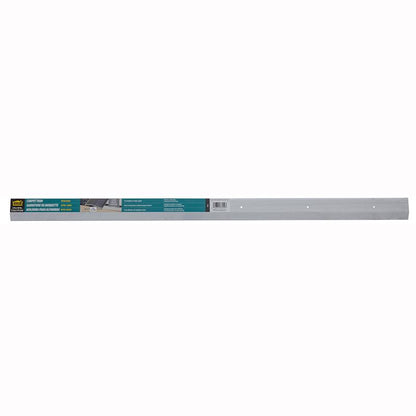 Emery Jensen 2"x36" satin silver carpet bar and nosing for flooring transitions and edge protection in commercial spaces.