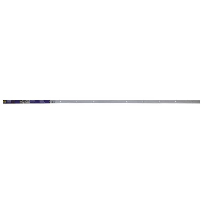 Emery Jensen carpet bars and nosing in silver, 1.25x6 inches, showing a close-up of the carpet installation edge and finishing strip.