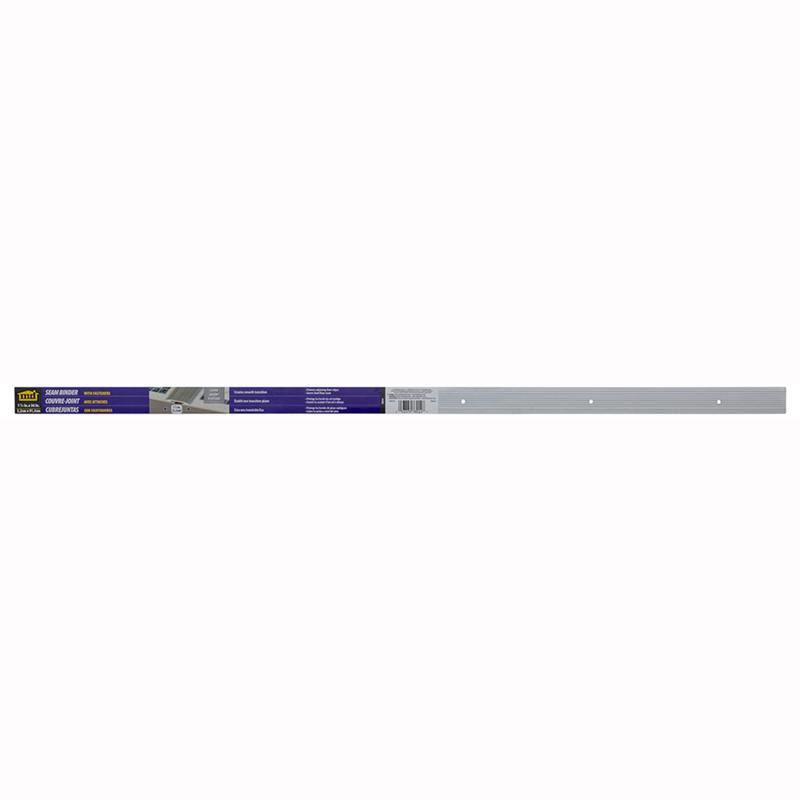 Emery Jensen BINDER HAMR SILV1-1/4X36 carpet bars and nosing with silver finish, designed for durable flooring installation.