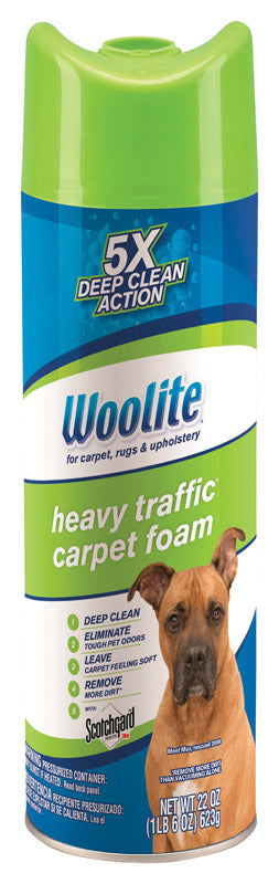Emery Jensen heavy traffic carpet cleaner aerosol spray for removing stains and dirt from carpets.