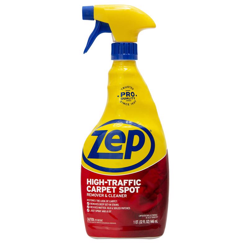 Emery Jensen carpet spot and stain remover in 32oz bottles, pack of 12, for cleaning and restoring carpets.