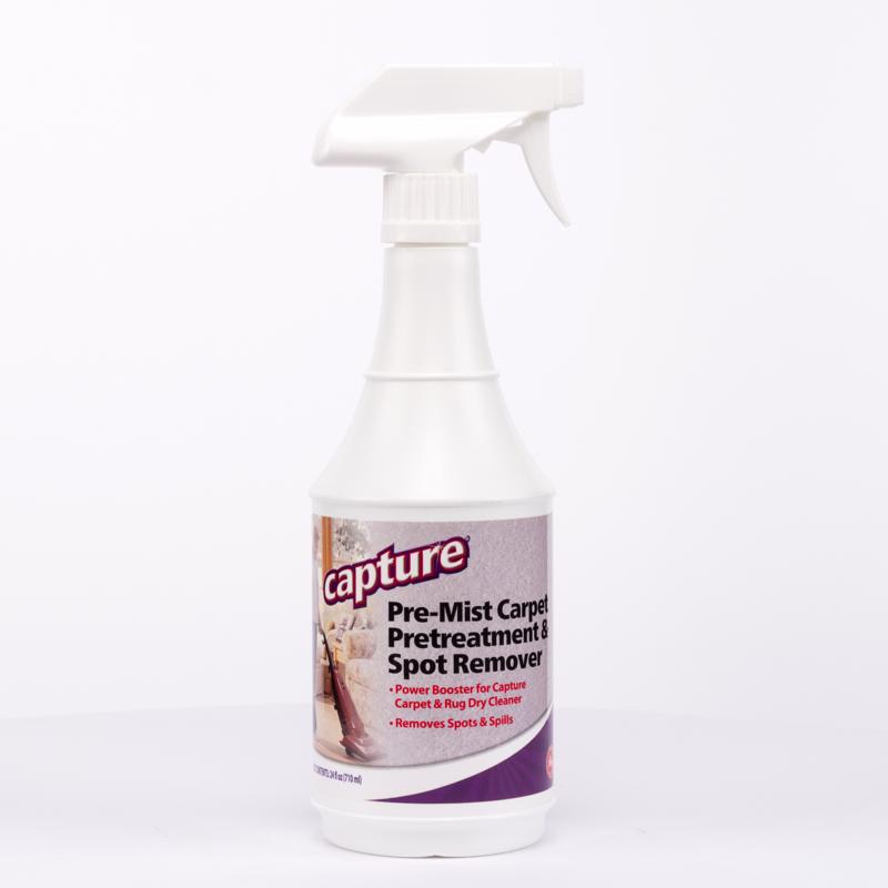 Emery Jensen CLEANR Rug Premist 24oz carpet treatment spray bottle for freshening and cleaning carpets.