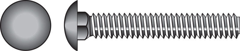 Emery Jensen carriage screw Z 1/2x2, steel fastener with a flat head and threaded shank for woodworking and construction projects.
