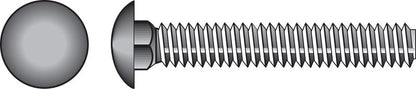 Emery Jensen carriage screw Z 1/4x6 inch with a zinc finish, suitable for woodworking and construction projects.