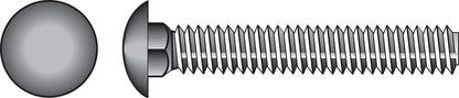 Emery Jensen carriage screw Z 3/8x3 1/2 inch, metal fastener with a flat head and threaded body for woodworking and construction.