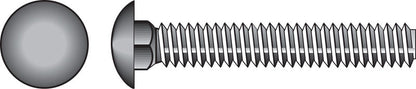 Emery Jensen carriage screw Z 3/8x6 inch with a zinc finish, showing the threaded metal screw with flat head.