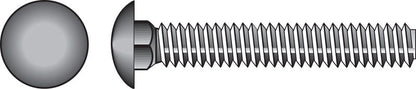 Emery Jensen carriage screw Z 5/16x1 inches with a zinc finish, shown in a close-up view on a white background.