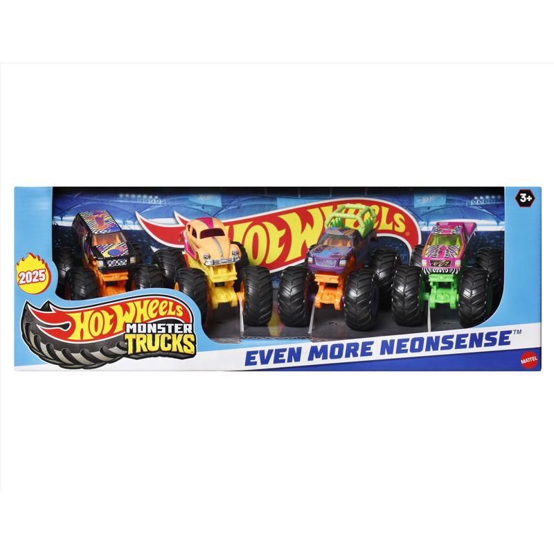 TOY MNSTR TRCKS 3+yr 4PK
