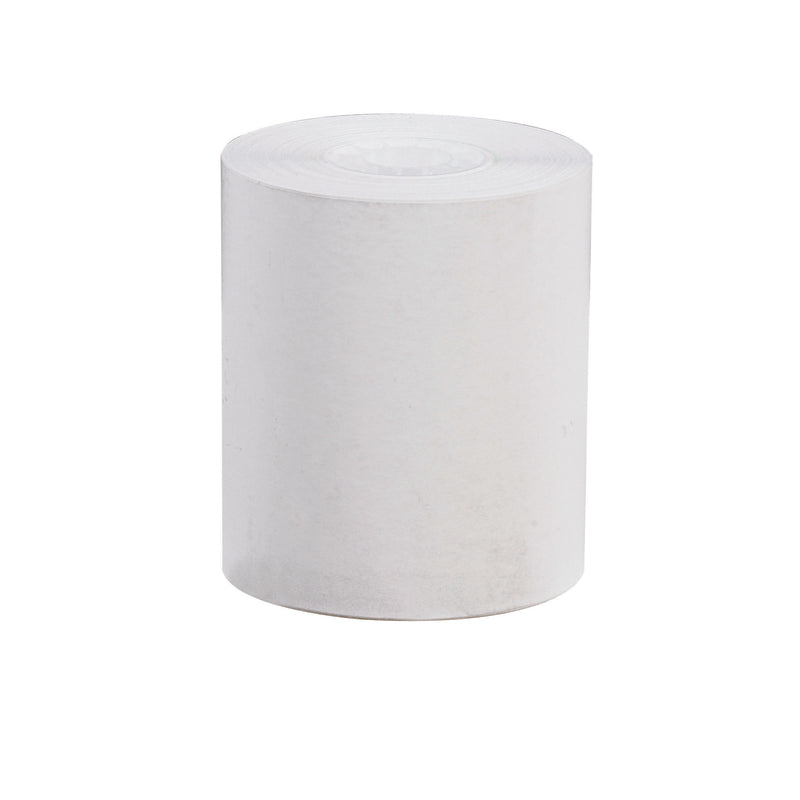 Emery Jensen thermal receipt paper roll pack with 72 rolls for cash register supplies, showing neatly stacked rolls in the image.