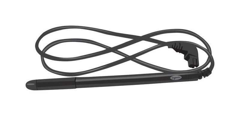 Emery Jensen stylus pen for cash register supplies, model 250/350, with a sleek black design on a white background.