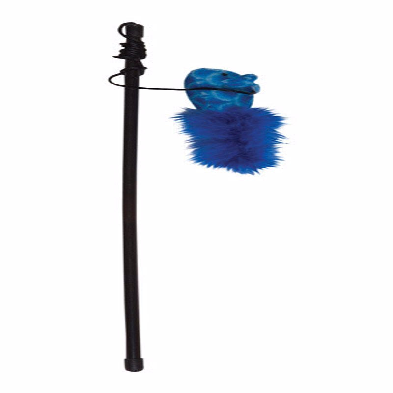 Emery Jensen cat toy feather mouse with colorful feathers for playful feline fun and stimulation.