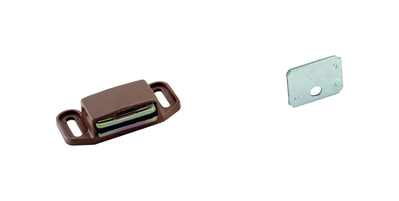 Emery Jensen Catch Magntc 2x1-1/8-inch catches for securing doors and panels, shown in a close-up image.