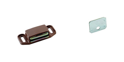 Emery Jensen Catch Magntc 2x1-1/8-inch catches for securing doors and panels, shown in a close-up image.