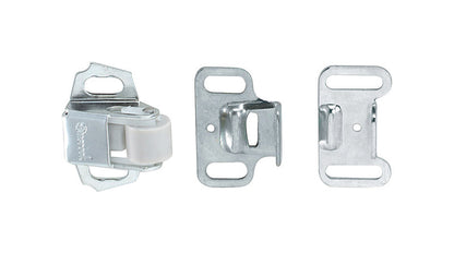 Emery Jensen CATCH ROLLR 1-3/8x1.75 BZ catches for secure fastening, shown in close-up with metallic finish and detailed design