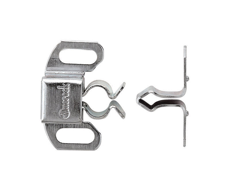 Emery Jensen FRICTN CATCH STL ZN 1/2-inch steel catch for securing doors and panels, shown in a close-up view.
