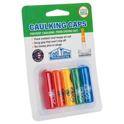 REUSBLE CAULKNG CAPS 5PK