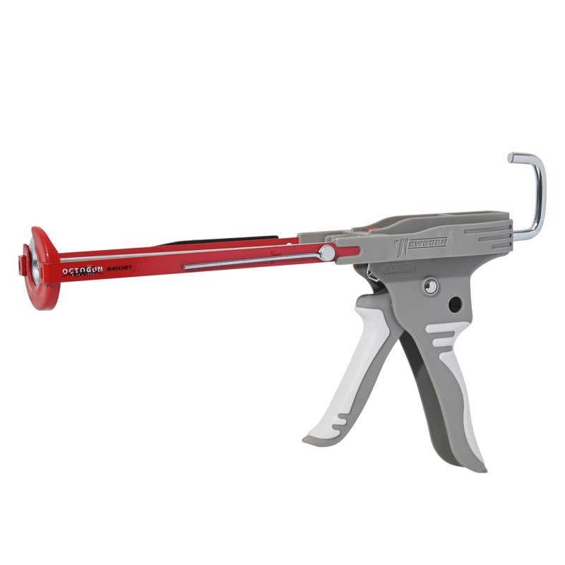 Emery Jensen hybrid ratchet caulk gun for precise sealing and application of caulk and sealants.