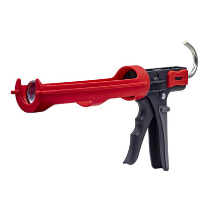 Emery Jensen 10oz plastic caulking gun, hand tool for applying caulk smoothly and precisely in construction and home repairs.