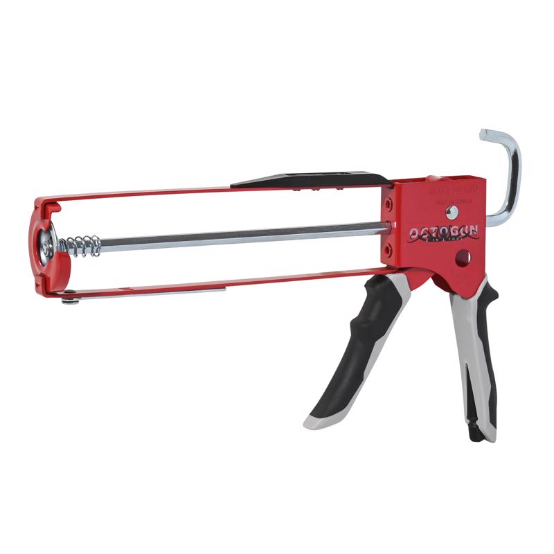 Emery Jensen PRO 10:1 TR Caulk Gun for precise application, featuring a sturdy metal frame and ergonomic handle.