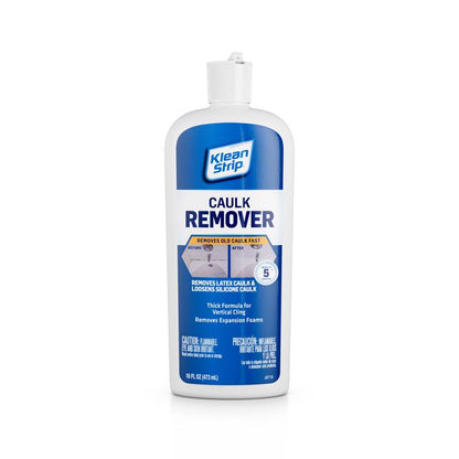 Six Emery Jensen caulk removers in 16oz bottles, designed for easy removal of caulk from surfaces.