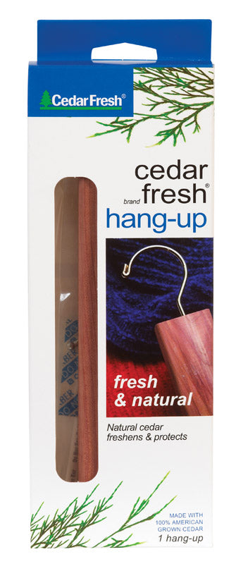 Emery Jensen cedar hangup for storage accessories, 1 count, made of cedar wood, used for closet or wardrobe organization.