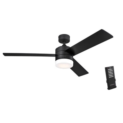 CEILING Fan/lt BLK 52"