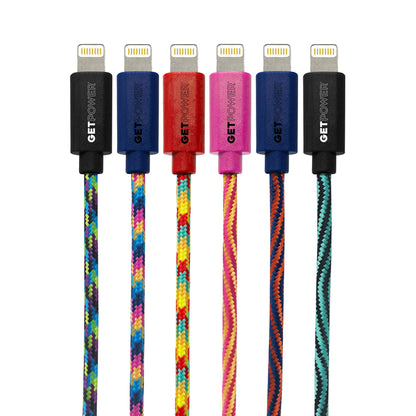 Emery Jensen Apple Lightning AST 10' cellphone charging cables, pack of 24, durable and flexible accessory for Apple devices.