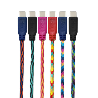 Set of 24 Emery Jensen USB-C cables, 10 feet long, for cellphone accessories, perfect for charging and data transfer.
