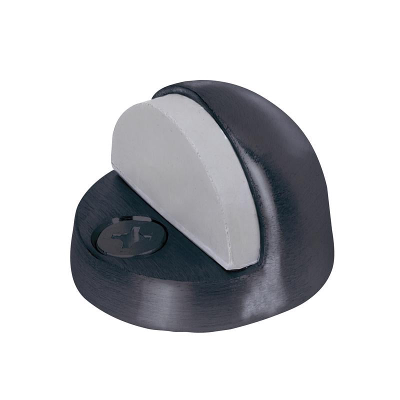 Black chain door guard by Emery Jensen, high professional door stop preventing door movement and providing security.