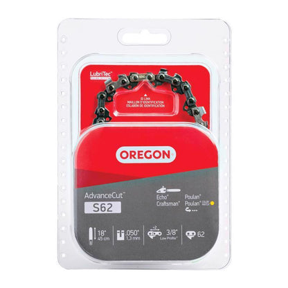 Emery Jensen 18-inch chain saw accessory with chain for use with chain saws, featuring sharp cutting teeth and durable metal construction.