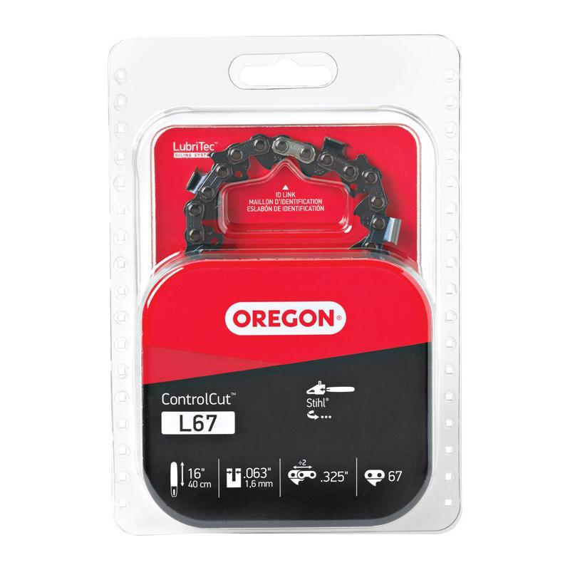 Emery Jensen 16-inch chainsaw chain accessory with sharp cutting links, designed for durable and efficient tree cutting.