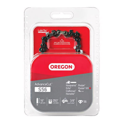 Emery Jensen 16-inch chainsaw chain for chainsaw accessories, featuring sharp cutting teeth and durable metal construction.