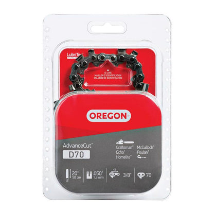 Emery Jensen 20-inch D70 chainsaw chain, a durable accessory for chainsaw maintenance and cutting tasks.