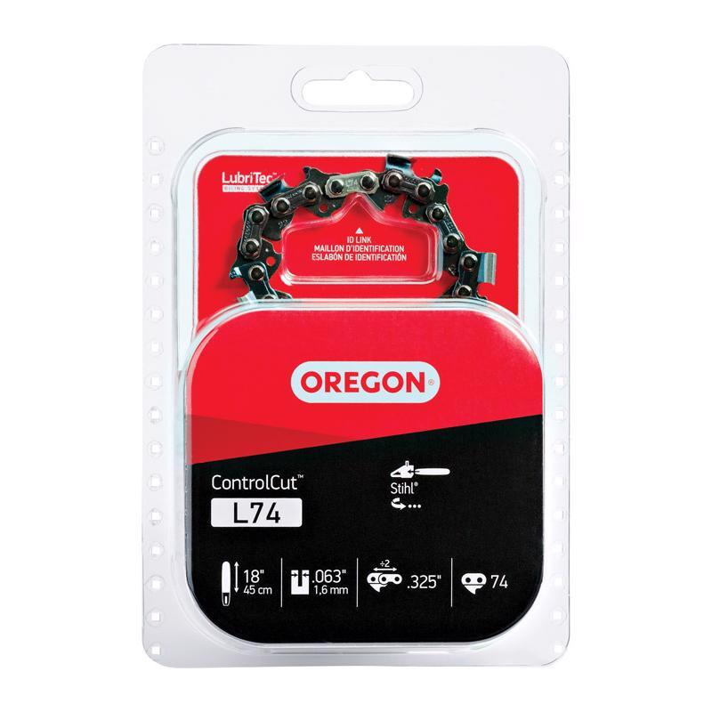 Emery Jensen 18-inch chainsaw chain L74 for chainsaw accessories, featuring sharp cutting teeth for efficient wood cutting.